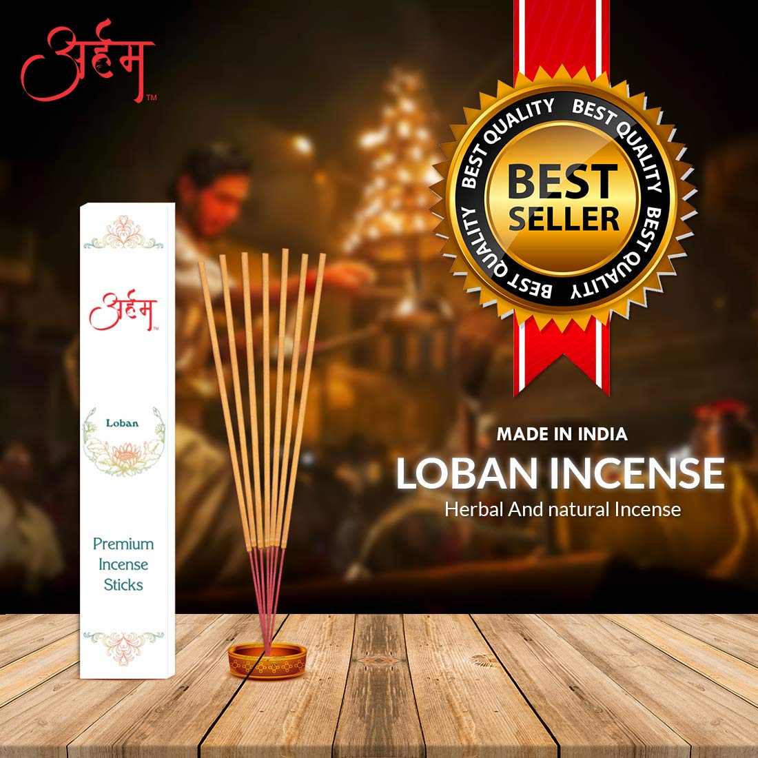 Arham Loban Incense Sticks (Pack of 6)